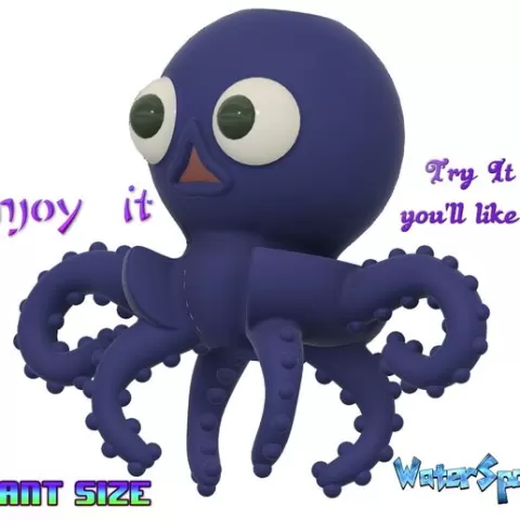 Octopus hollow Butt ANAL VAGINAL plug water shower Anus Expander Enema hbp-427 silicone flex tpu 3d print cnc