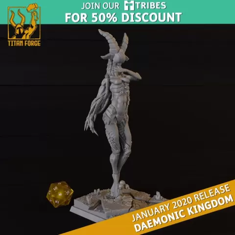 Lord of Lust - Daemonic Kingdom - Titan Forge Miniatures January 2020 by Titan Forge Miniatures