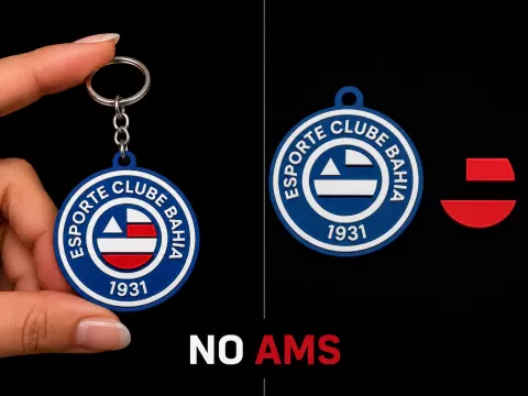 EC Bahia Chaveiro Minimalista Multipartes SEM AMS