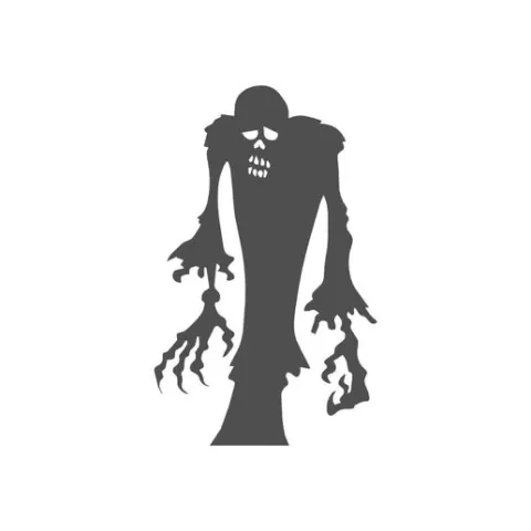 Zombie Window Silhouette Halloween