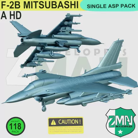 F-2A MITSUBASHI ( SINGLE ASP PACK) STYLE-C - Z-MAN DEVELOPERS