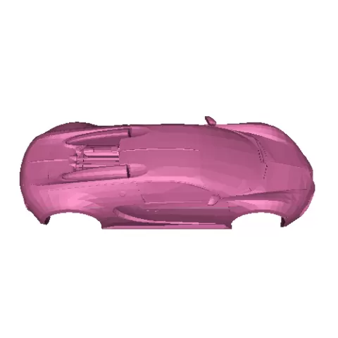 Bugatti pinewood derby car - Printer dude
