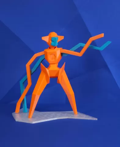 Deoxys Normal Low Poly Pokemon