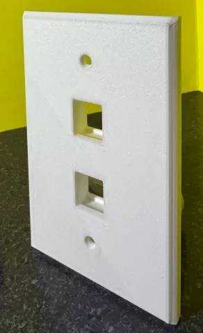 Ethernet Keystone Wall Plate v2.stl