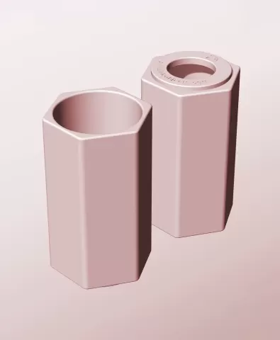 CH68-140-P Stackable pierced bin box module for creative decor