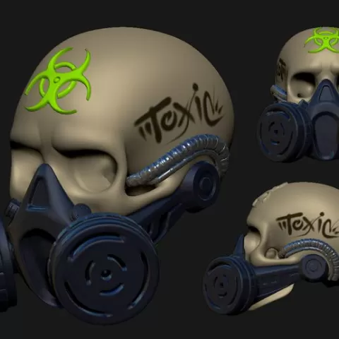toxic skull
