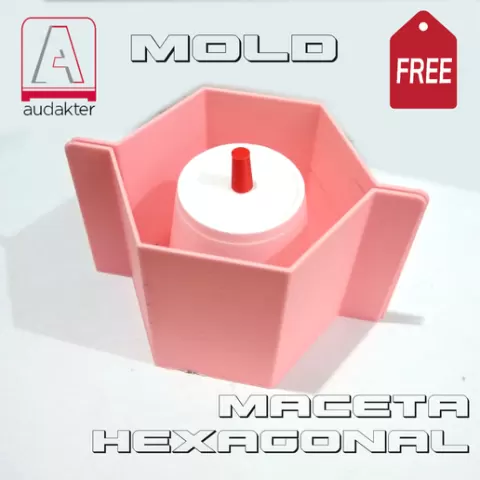 FREE: HEXAGONAL CEMENT FLOWER POT - MOLD