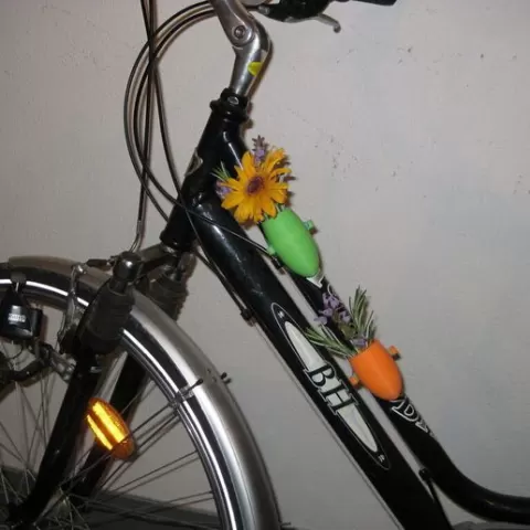 Flowerpot for bike