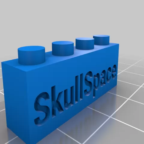 SkullSpace LEGO Text Brick 4x1