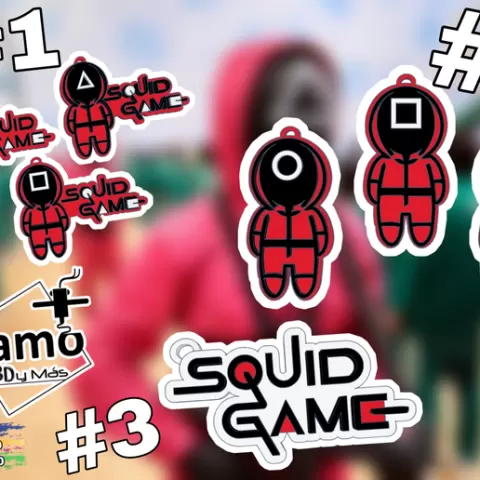Squid Game Keychain, Squid Game Keychain, Squid Game Keychains