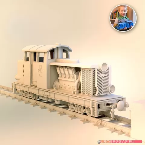 Diesel-01-C locomotive - LEGO/ERS compatibile, FDM 3D printable by Wojciech Pachocki