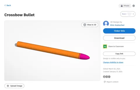 Crossbow Bullets-Bolts (Toy) - Hubs