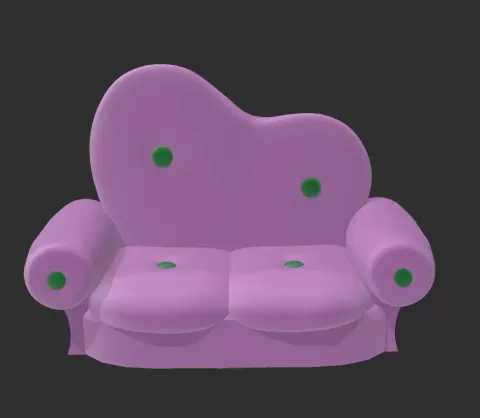 cartoon couch - Mr3DBeast