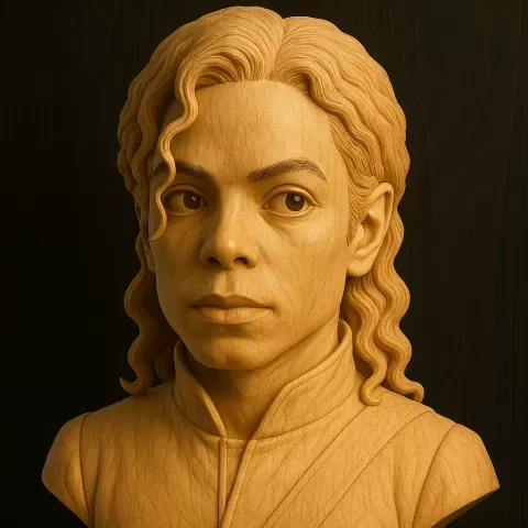Michael Jackson bust Music - Ha333aP