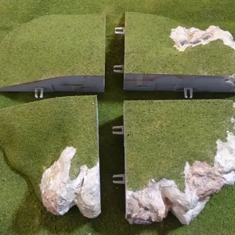 Modular wargaming hills by Terrain4Print