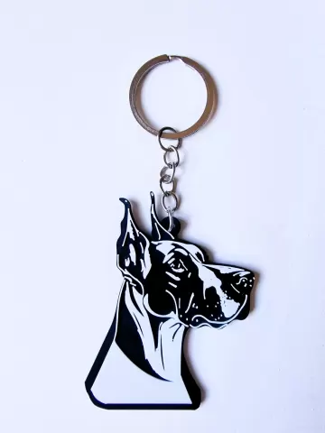Great dane keychain