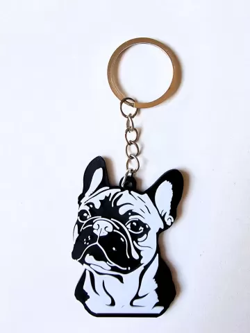 French bulldog keychain